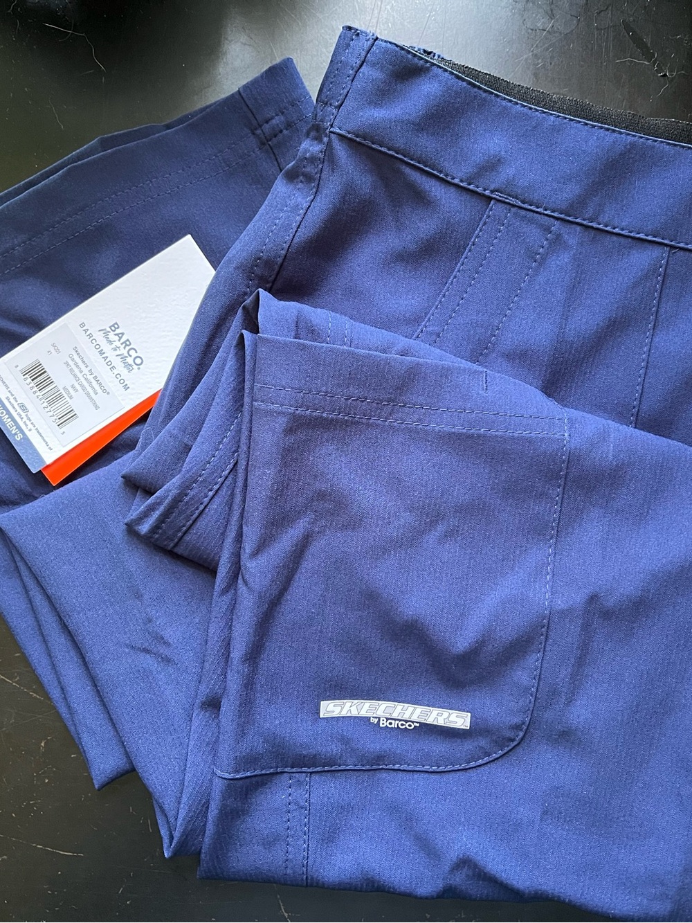 Skechers Women's Navy Blue Cargo Scrub Pants